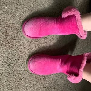 Pink ugg boots size 7